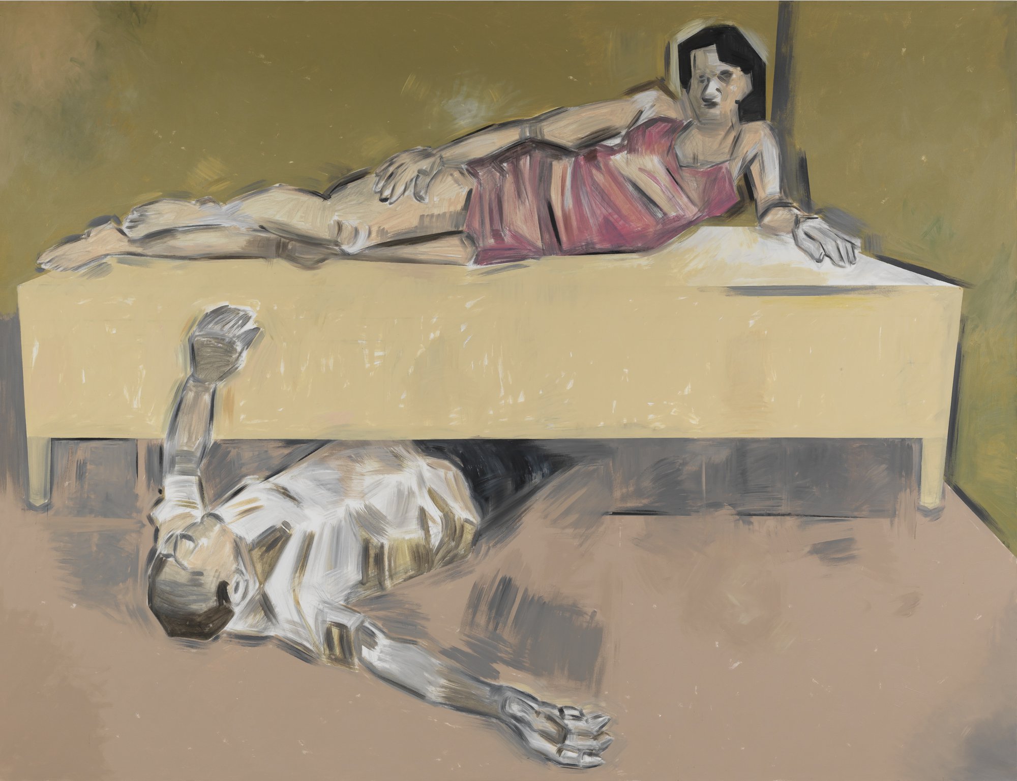 Apostolos Georgiou, Untitled, acrylic on canvas, 230 x 300 cm (90 1/2 x 118 1/8 in), 2023