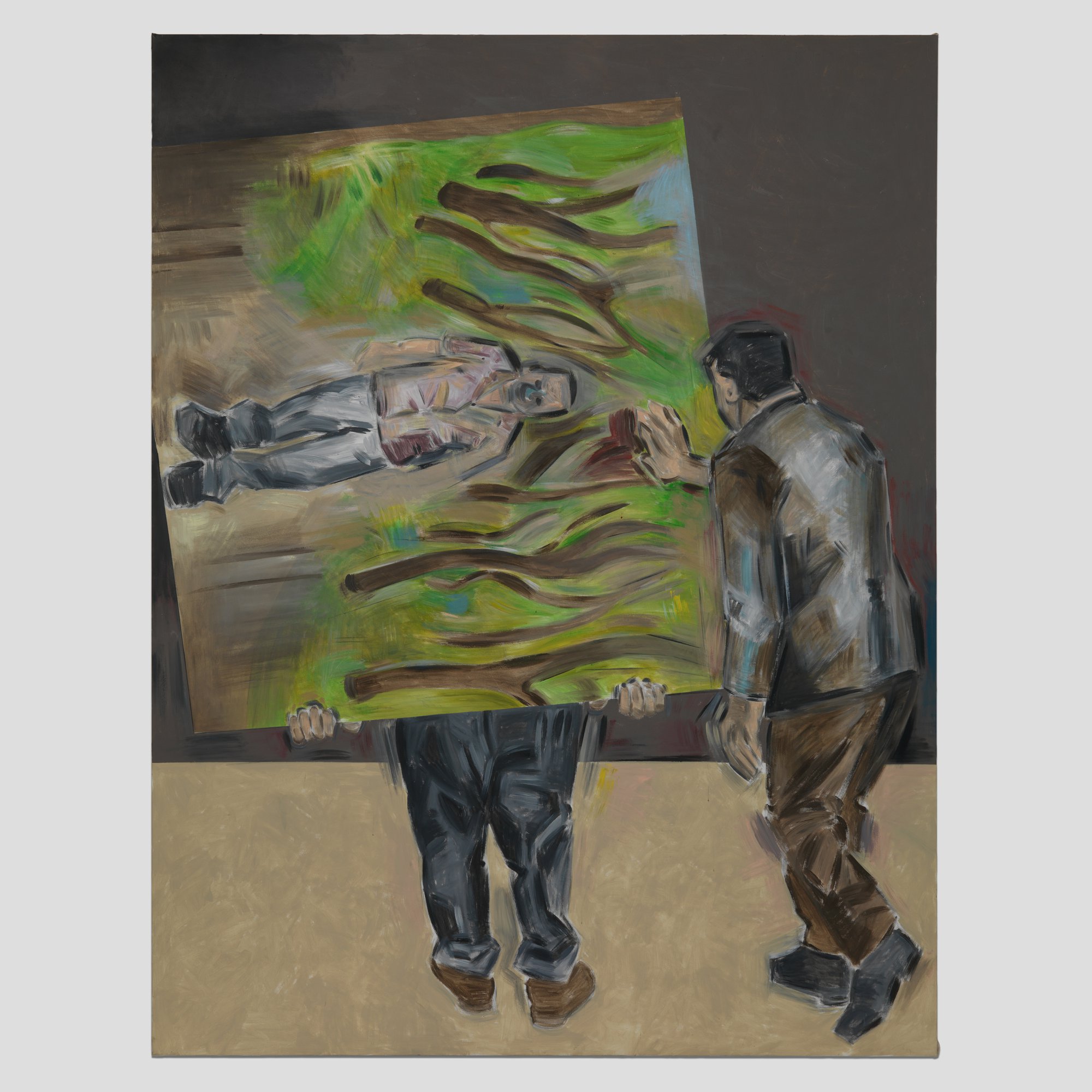 Apostolos Georgiou, Untitled, acrylic on canvas, 300 x 230 cm (118 1/8 x 90 1/2 in), 2022