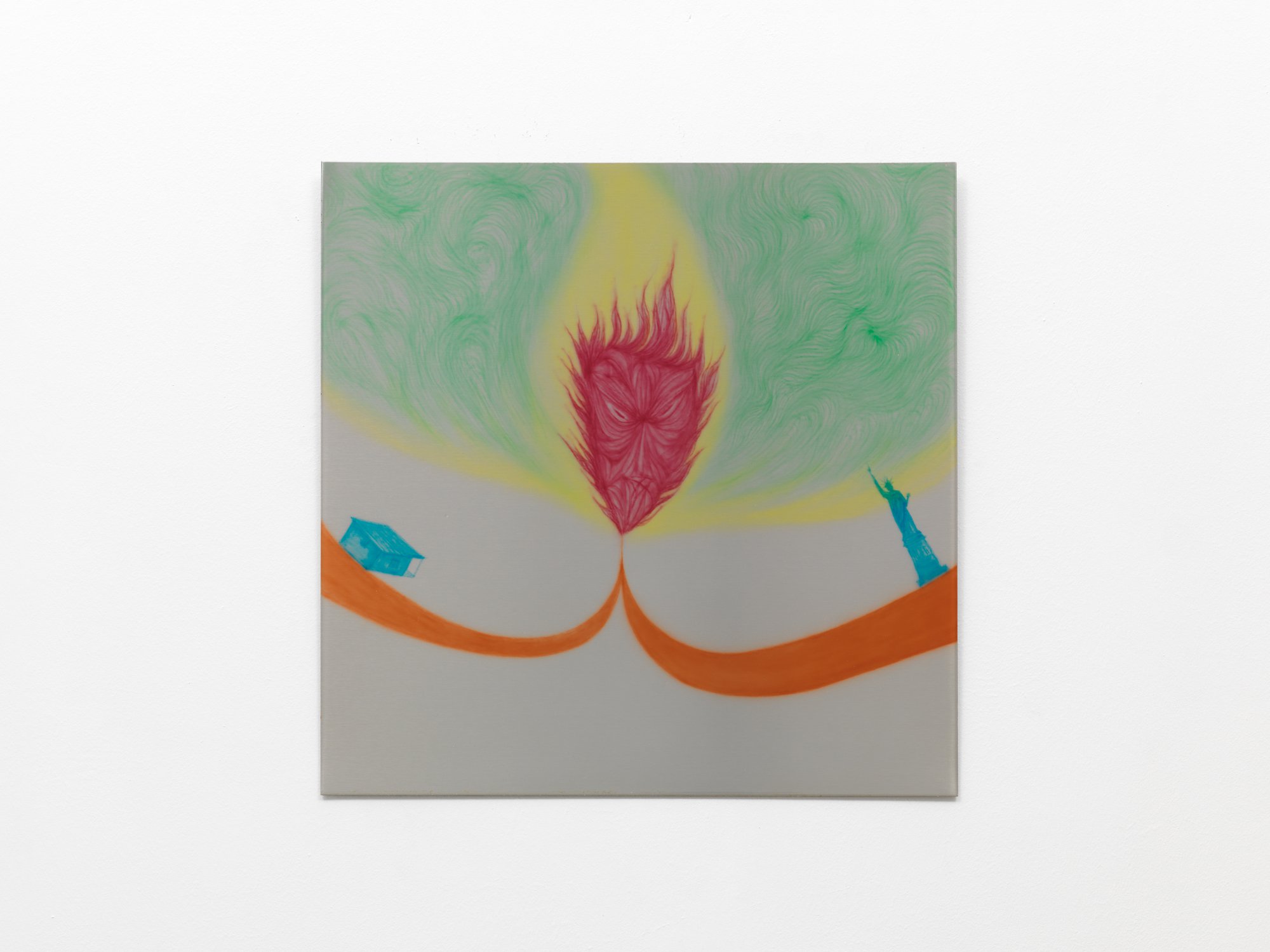 Thanasis Totsikas, Untitled, car paint on aluminum, 50 x 50 cm (19 3/4 x 19 3/4 in), 2012