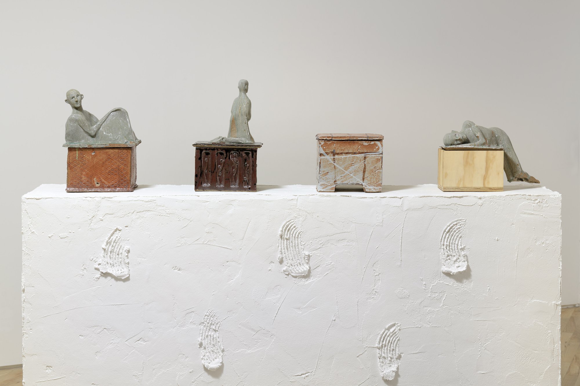 Installation view, Ian Law, PLUMB POLTERGEIST, WITH AARON ANGEL, Art Exchange, Colchester, 2018