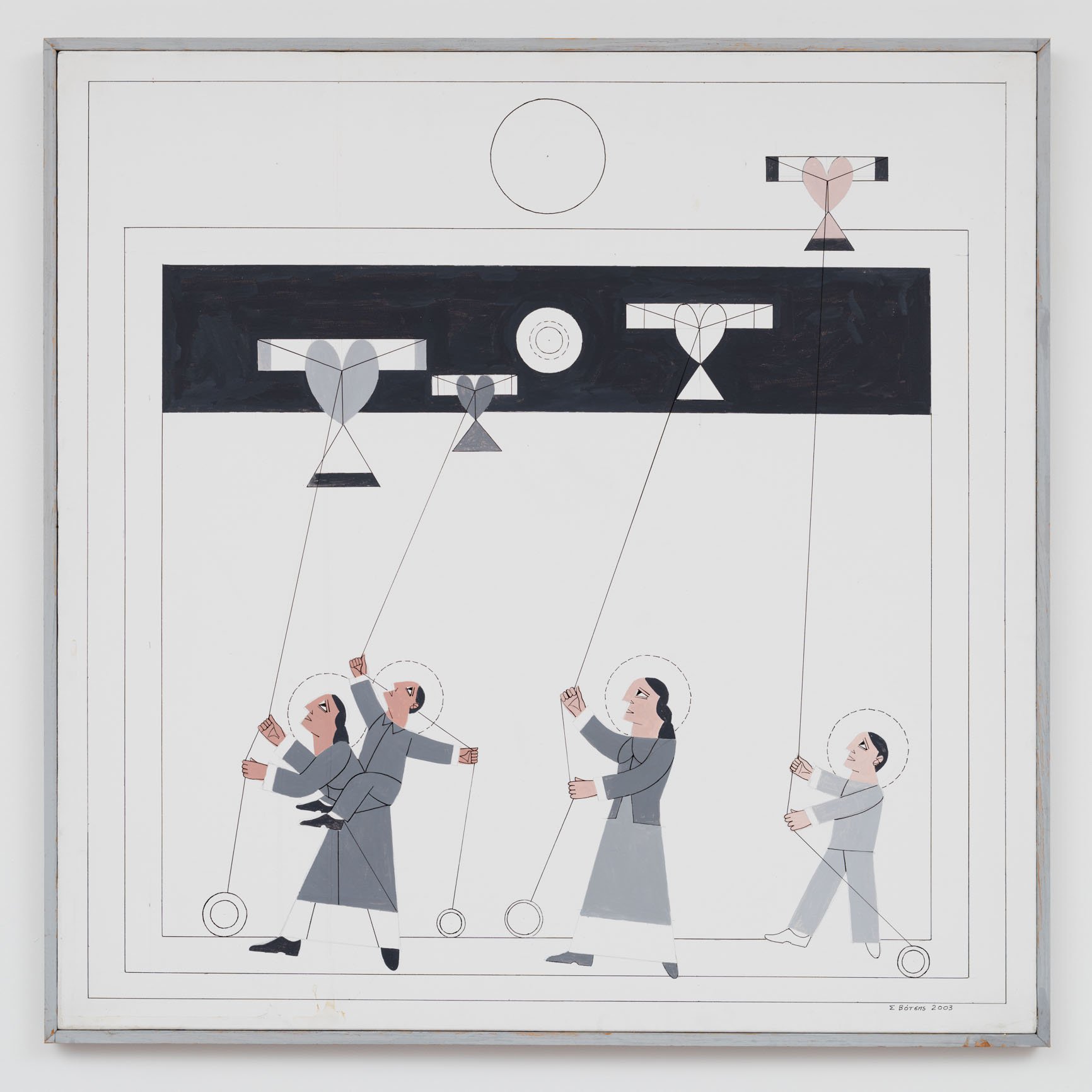 Stelios Votsis, Untitled, acrylic on canvas, 83 x 83 cm (32 5/8 x 32 5/8 in), 2003