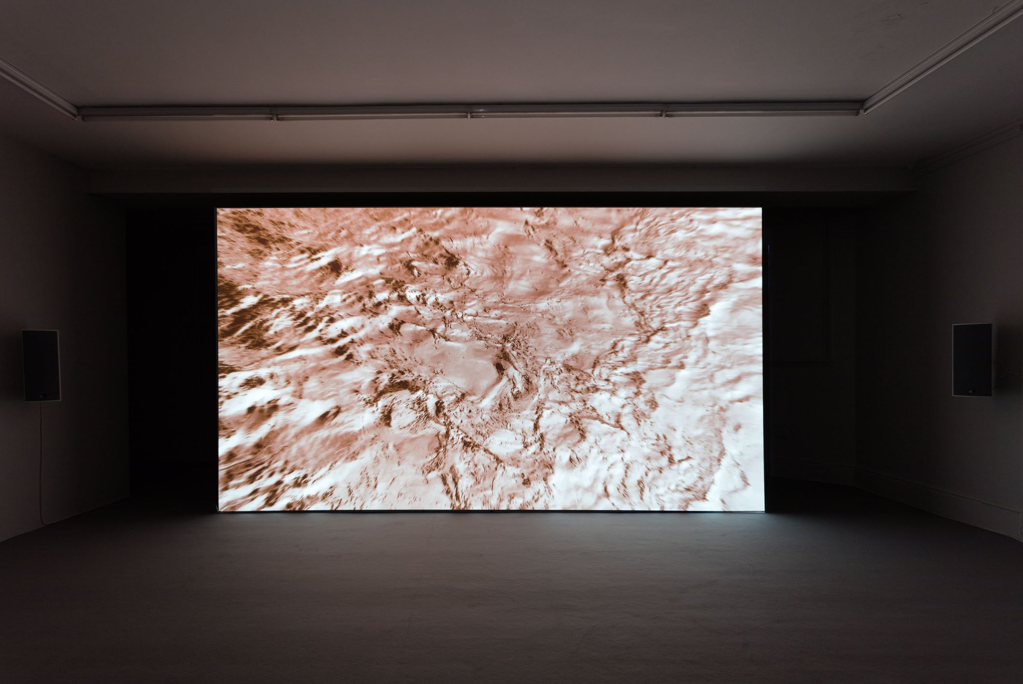 Installation view, James Richards and Leslie Thornton, Crossing, Rodeo, London, 2016