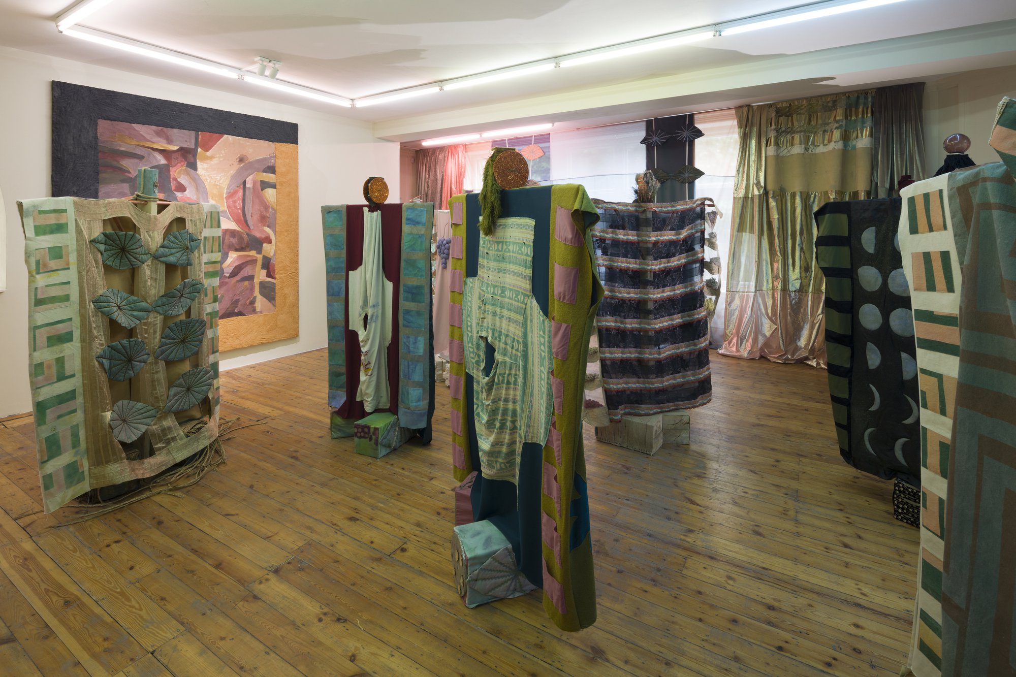 Installation View, Tamara Henderson, Seasons End: Panting Healer, Rodeo, London, 2017