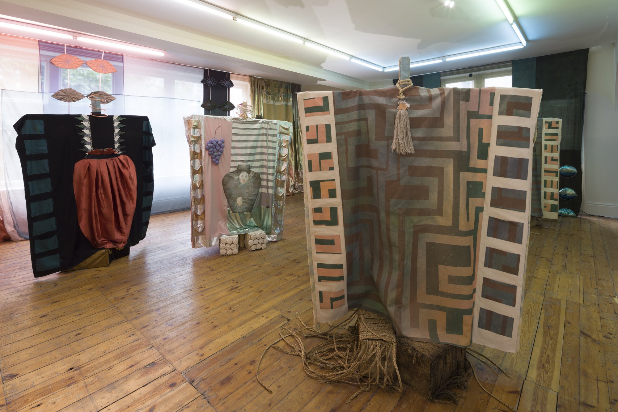 Installation View, Tamara Henderson, Seasons End: Panting Healer, Rodeo, London, 2017