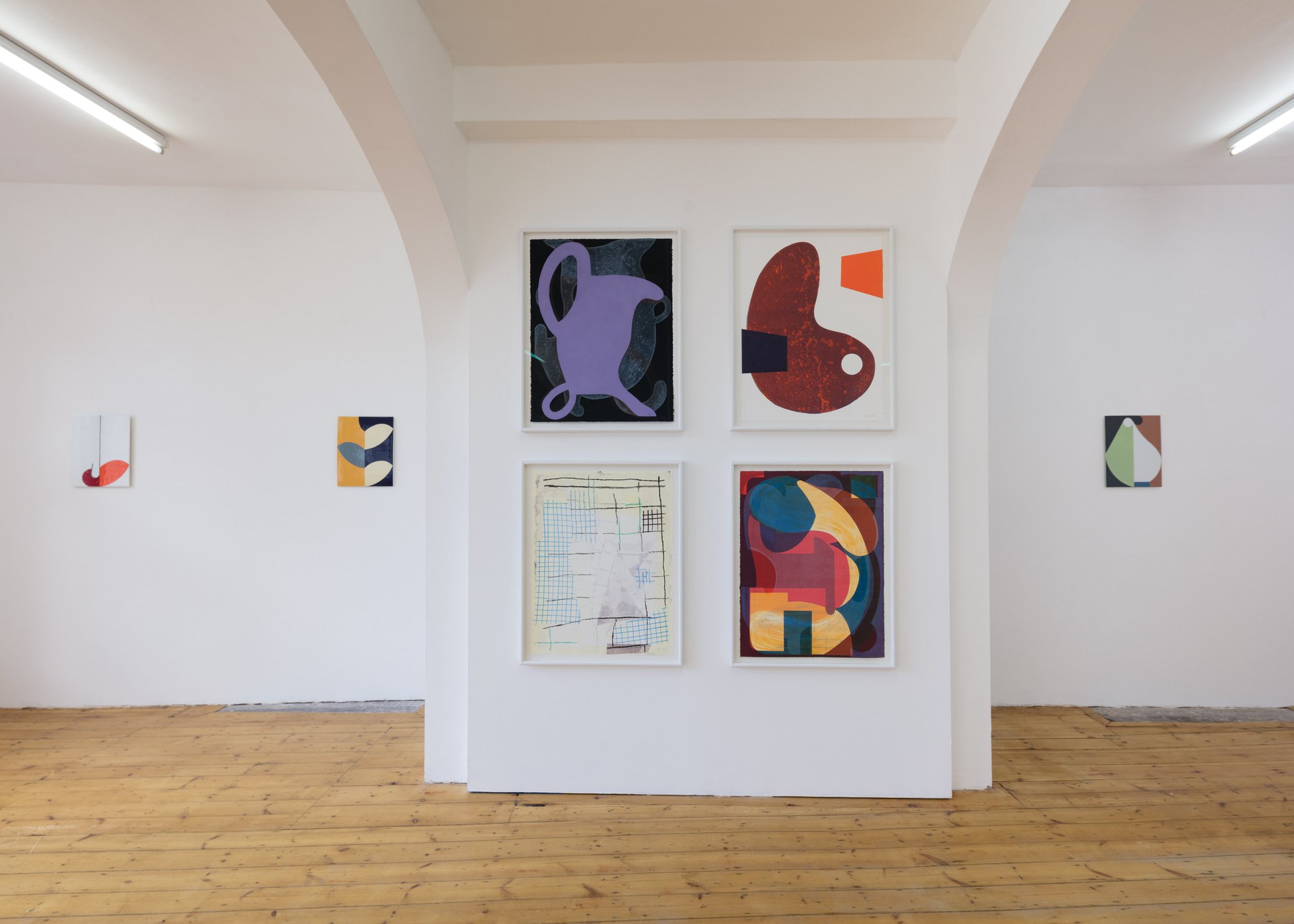 Installation view, Ulrike Müller, The Walls Do Not Fall, Rodeo, London, 2019