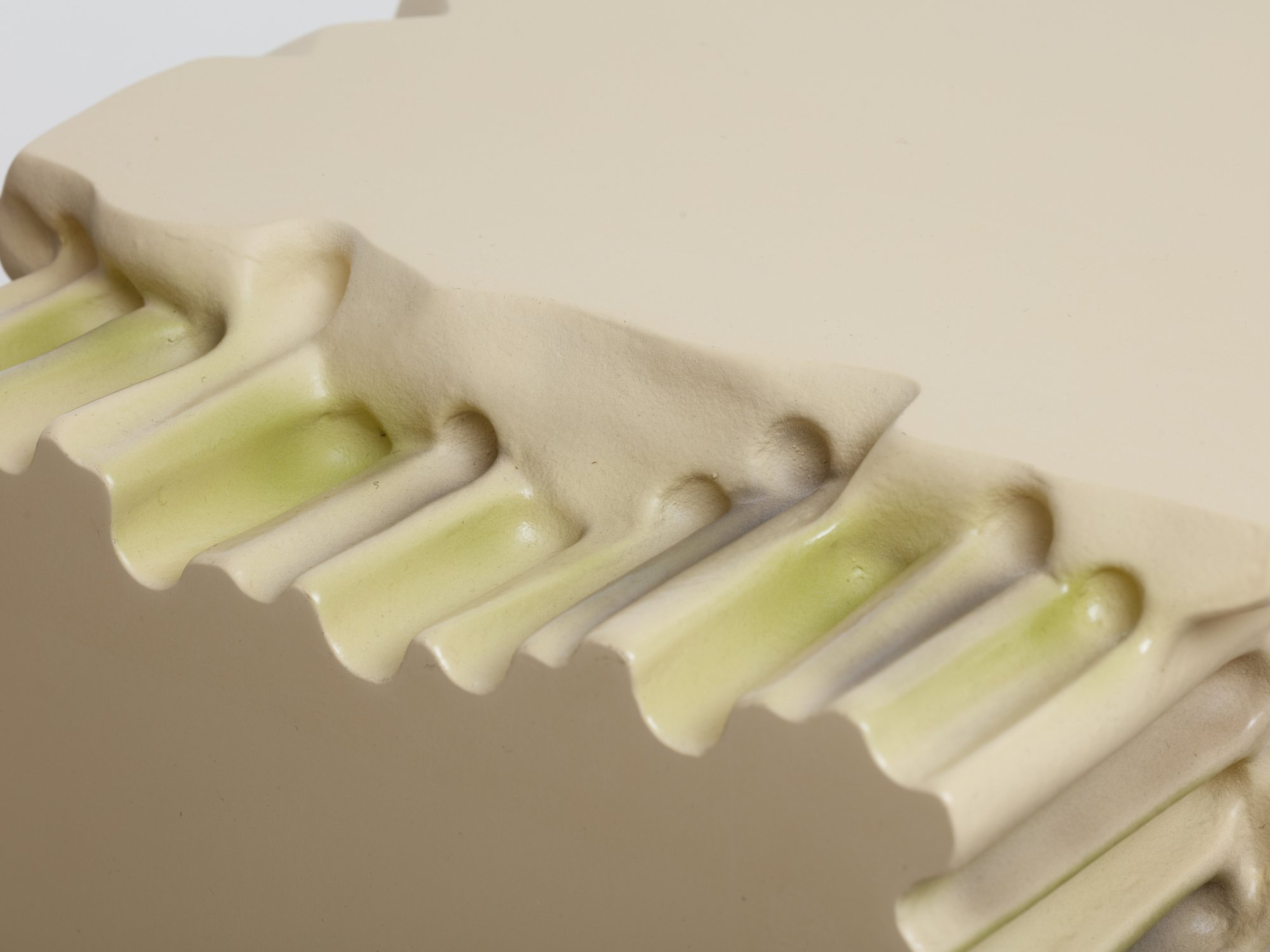 Shahryar Nashat, Geneva’s, detail, synthetic polymer, fiberglass, atomized acrylic, 40.6 x 40.6 x 30.4 cm (16 x 16 x 12 1/8 in), 2019