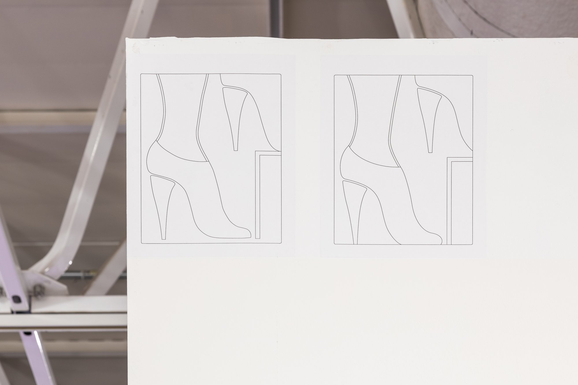 Installation view, Ulrike Müller, Or Both, The Galleries at Moore, Philadelphia, 2019