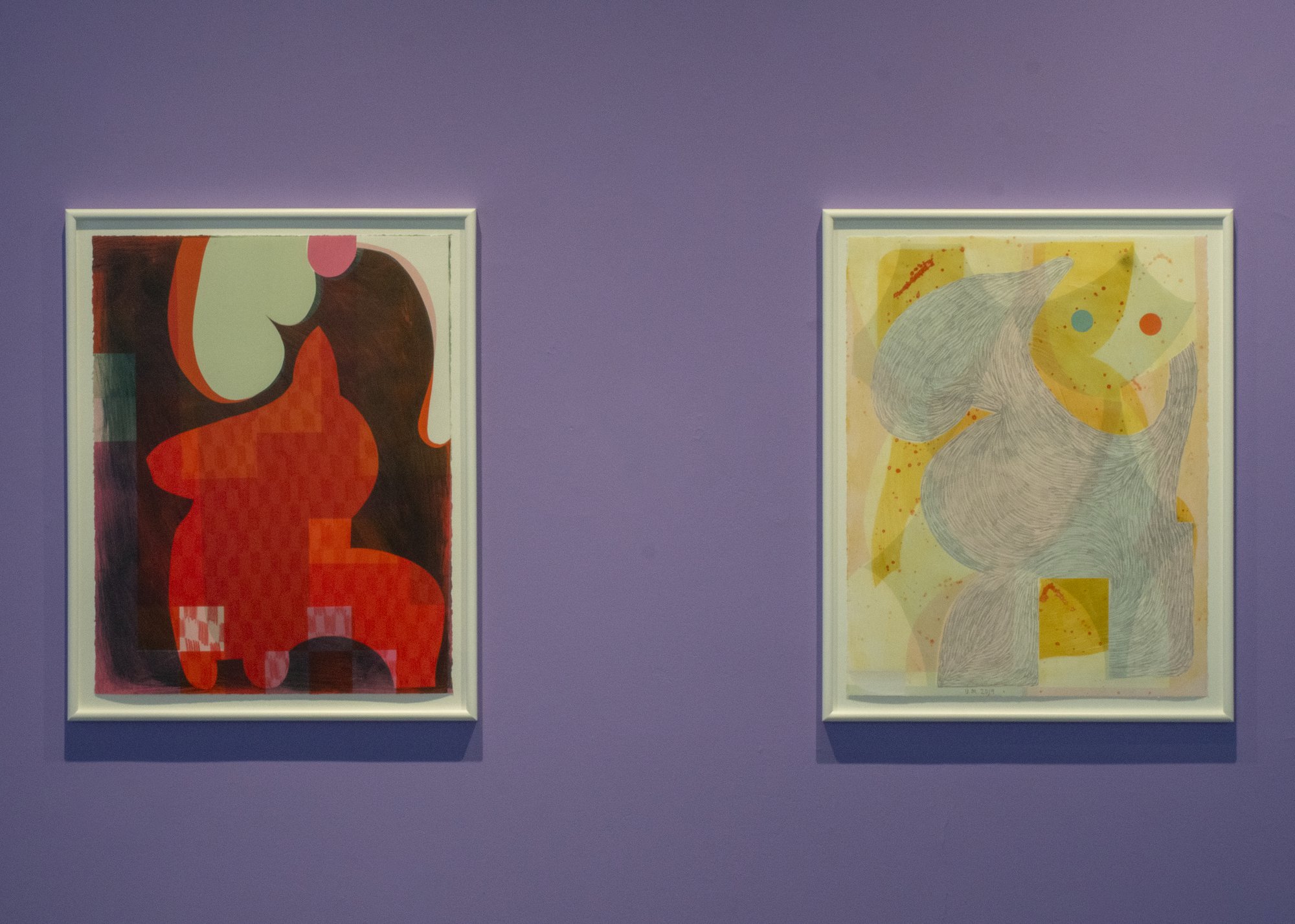 Installation view, Ulrike Müller, Or Both, The Galleries at Moore, Philadelphia, 2019