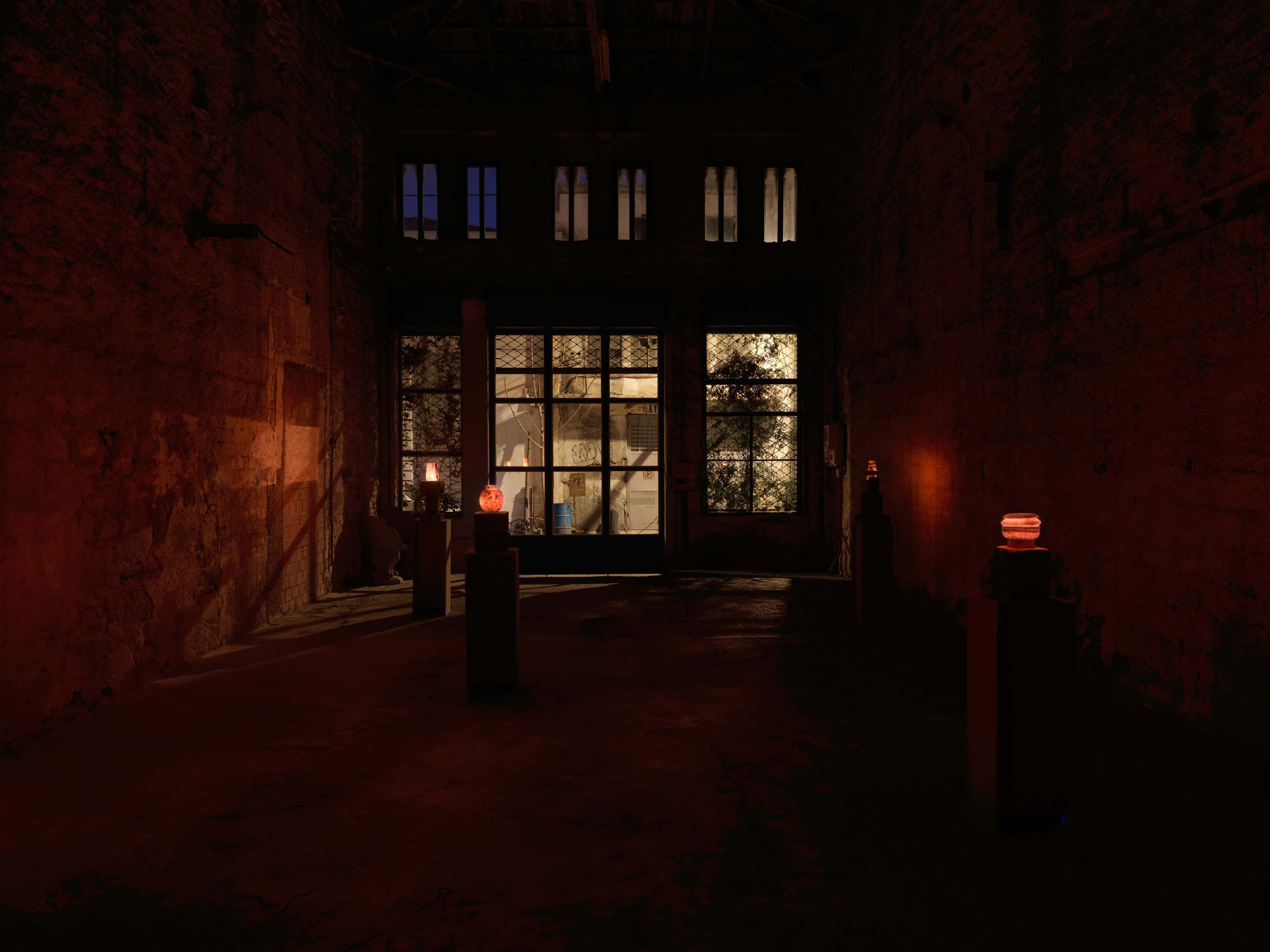 Installation view, Thomas Hutton, Night Heron, Sylvia Kouvali, Piraeus, 2025