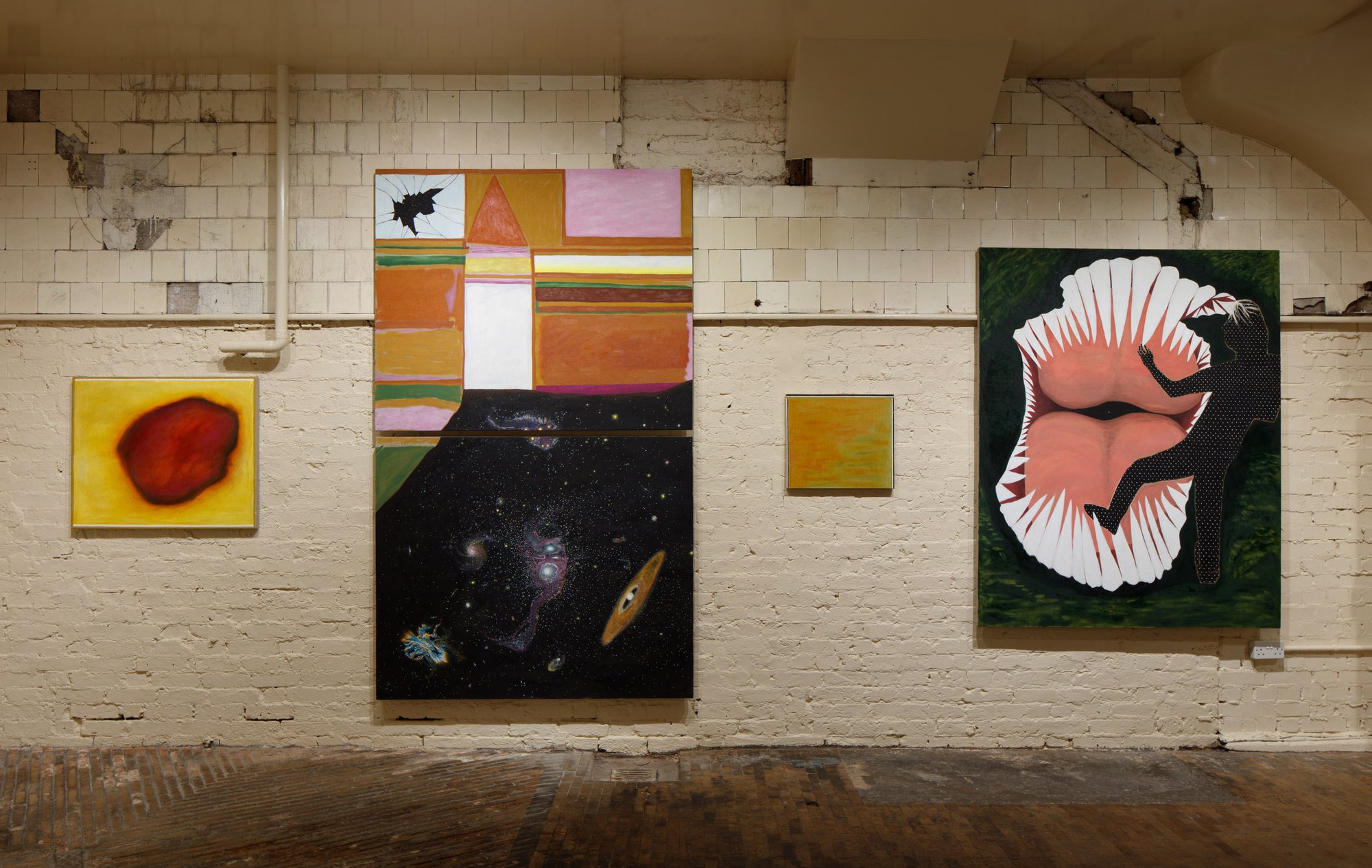 Leidy Churchman, Installation view, The Between is Ringing, Rodeo, London, 2021