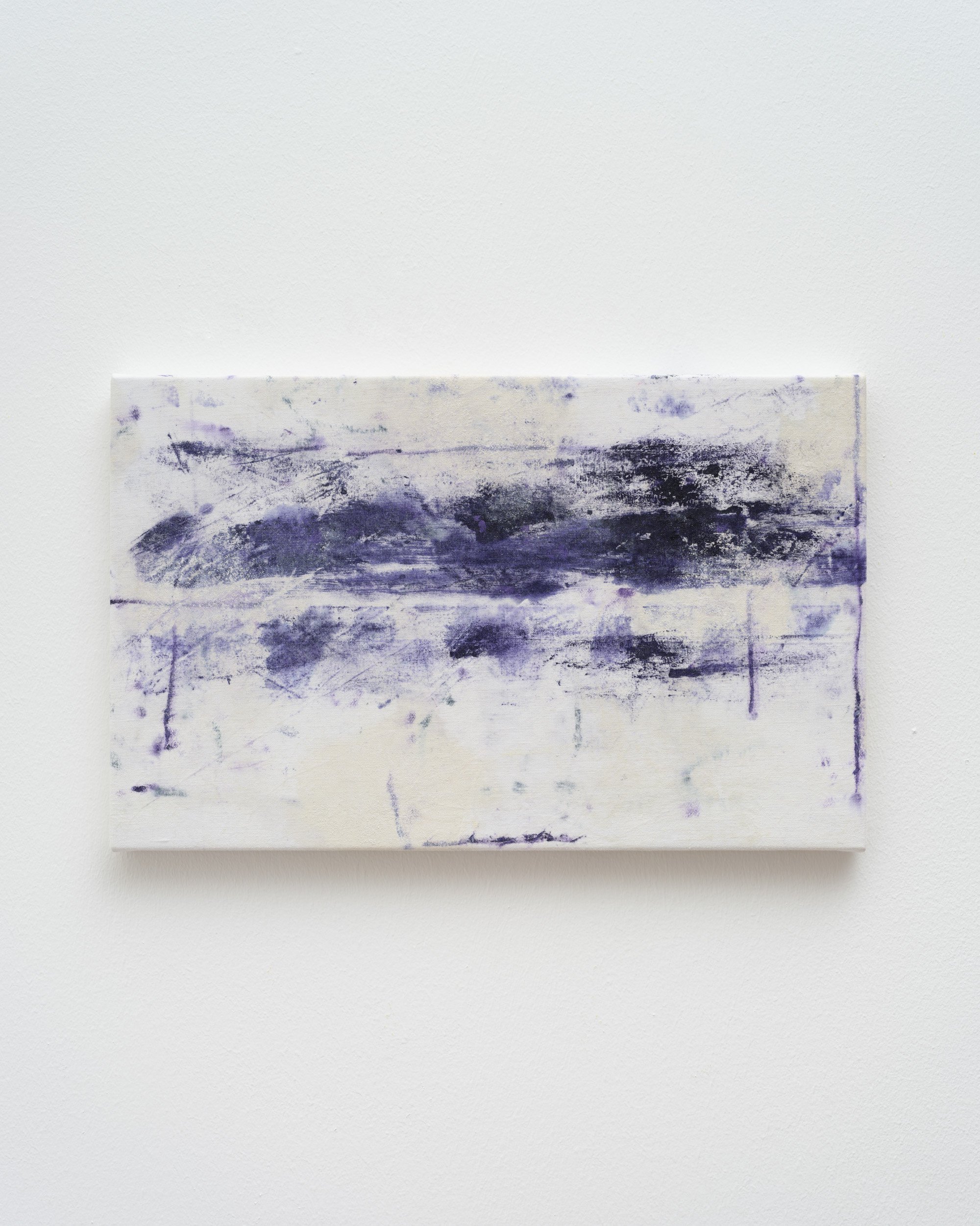 Ian Law, untitled, laundered oil rag over polyester lining fabric, 25.5 x 41 cm, 10 x 16 1/8 in, 2023