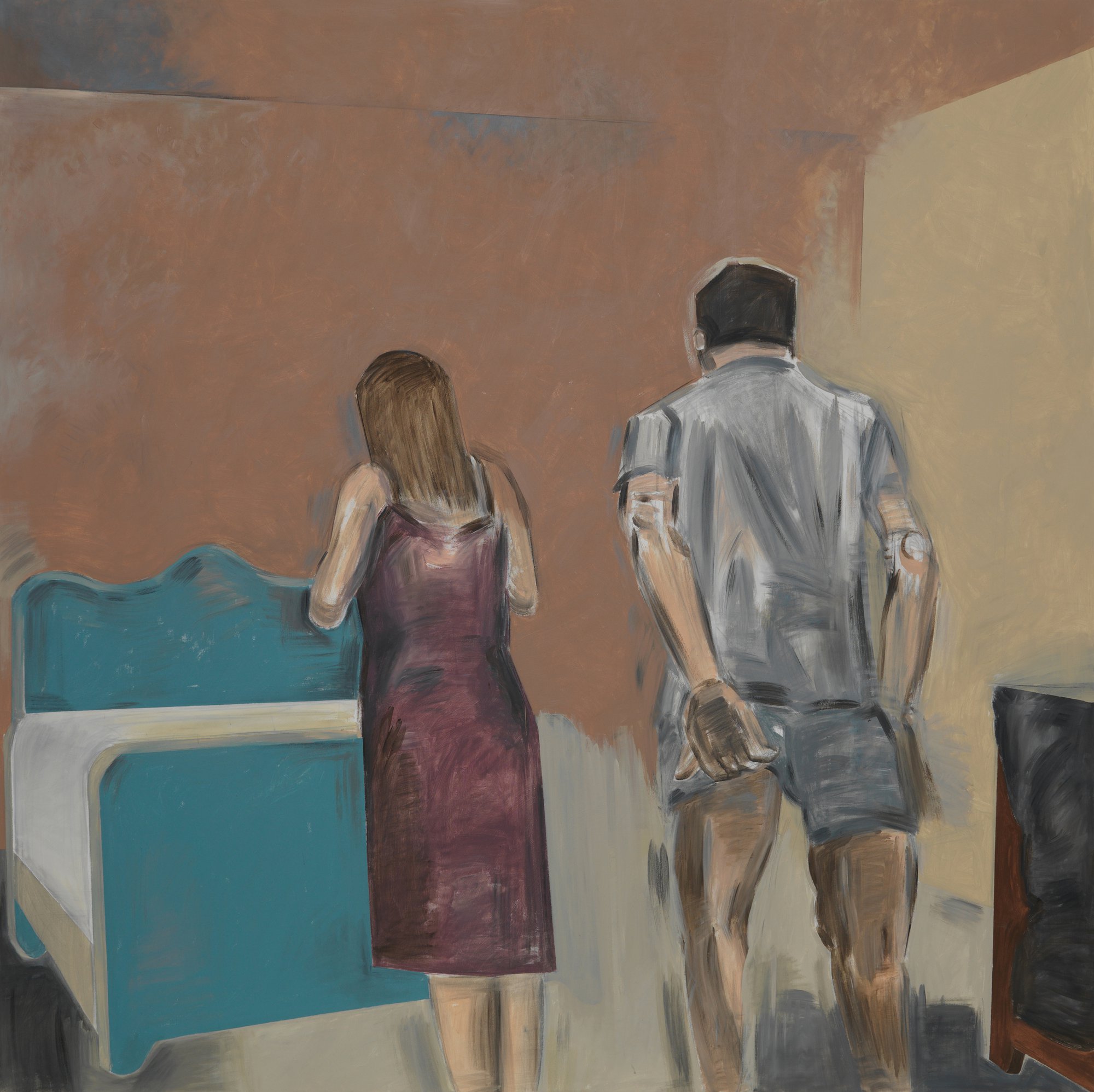 Apostolos Georgiou, Untitled, acrylic on canvas, 230 x 230 cm (90 1/2 x 90 1/2 in), 2022