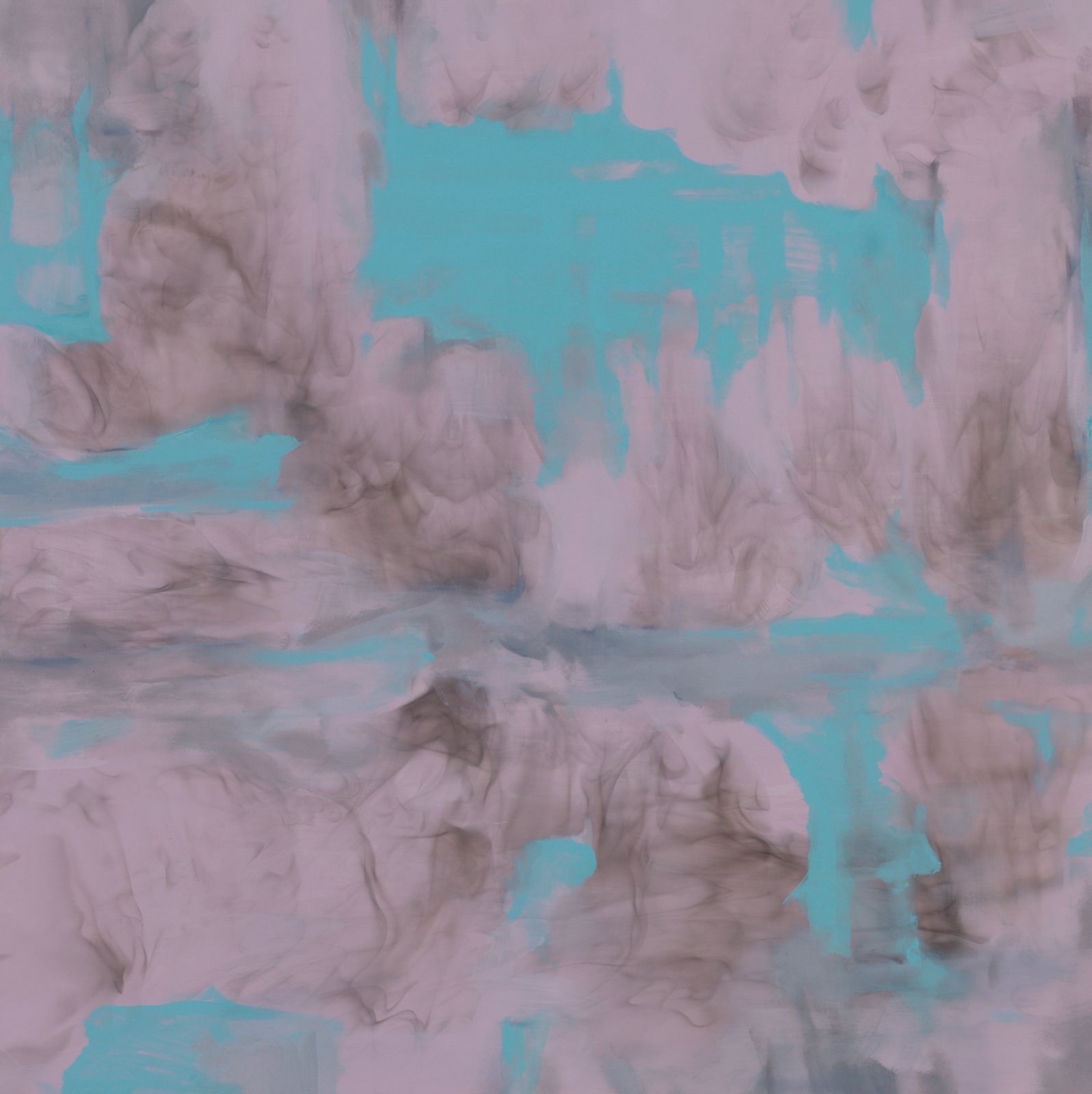 Eftihis Patsourakis, Untitled, oil, acrylic and smoke on canvas, 118 x 118 x 4 cm (46 1/2 x 46 1/2 x 1 5/8 in), 2023