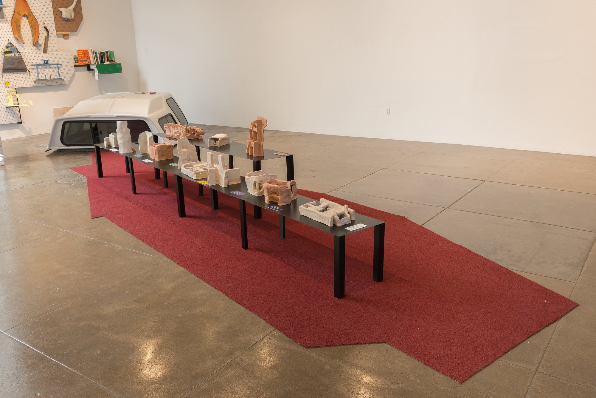 Installation view, Emre Hüner, a Model is not a Map a Home is not a House, Artpace, San Antonio, 2019