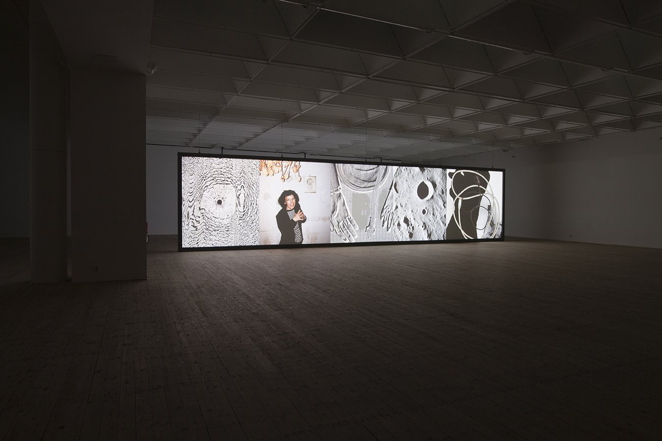 Installation view, James Richards, Speed (with Leslie Thornton), Künstlerhaus Stuttgart, Stuttgart, 2018
