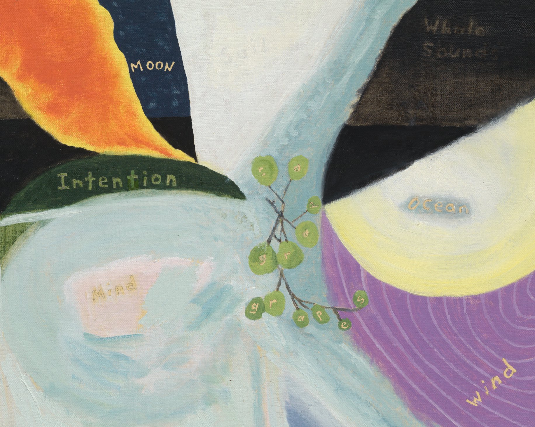 Leidy Churchman, Intention, detail, oil on linen, 50.8 x 43.18 cm (20 x 17 in), 2023
