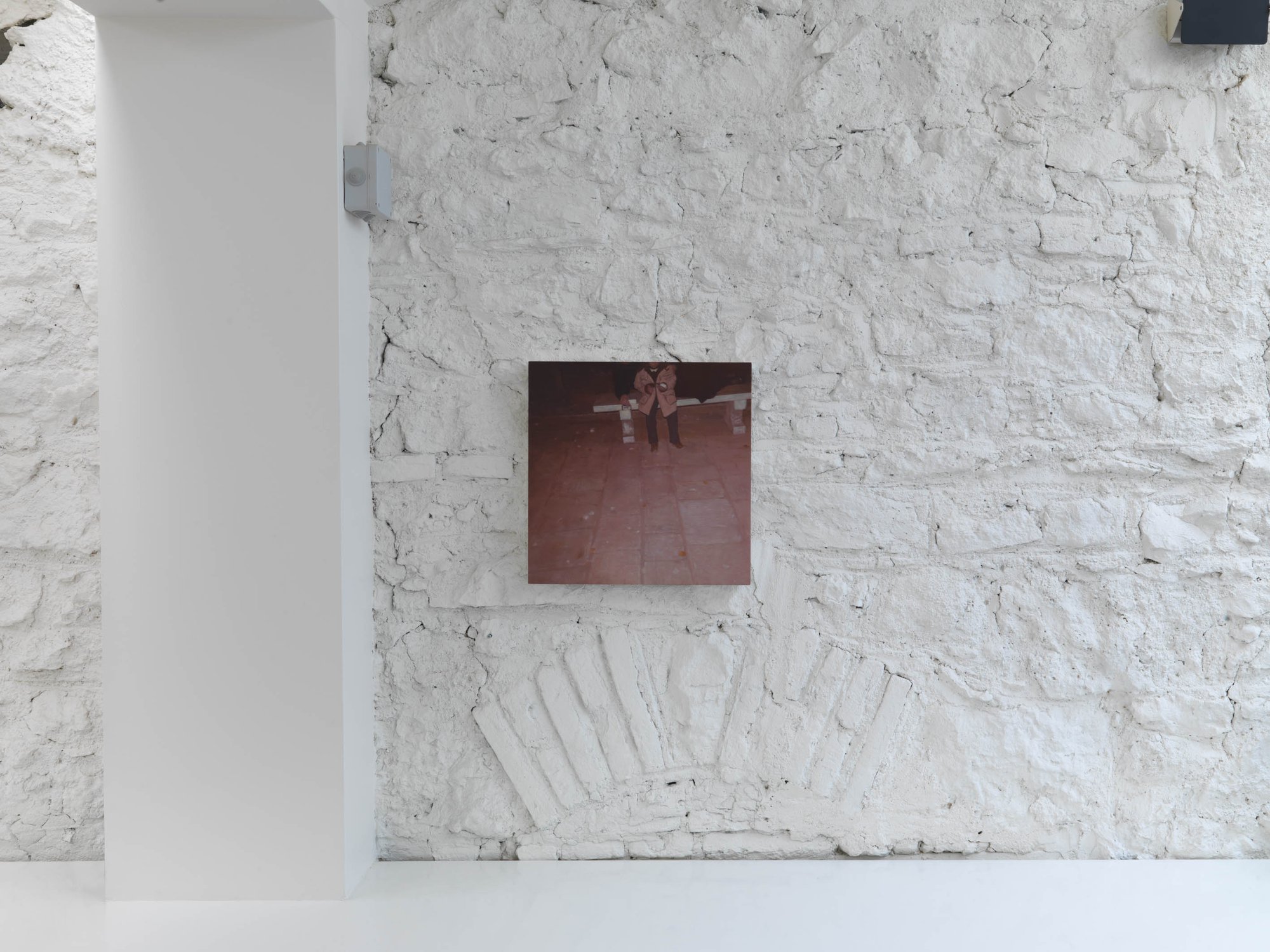 Eftihis Patsourakis, Headless, oil on wood, 40.1 x 40.1 cm (15 3/4 x 15 3/4 in), 2012