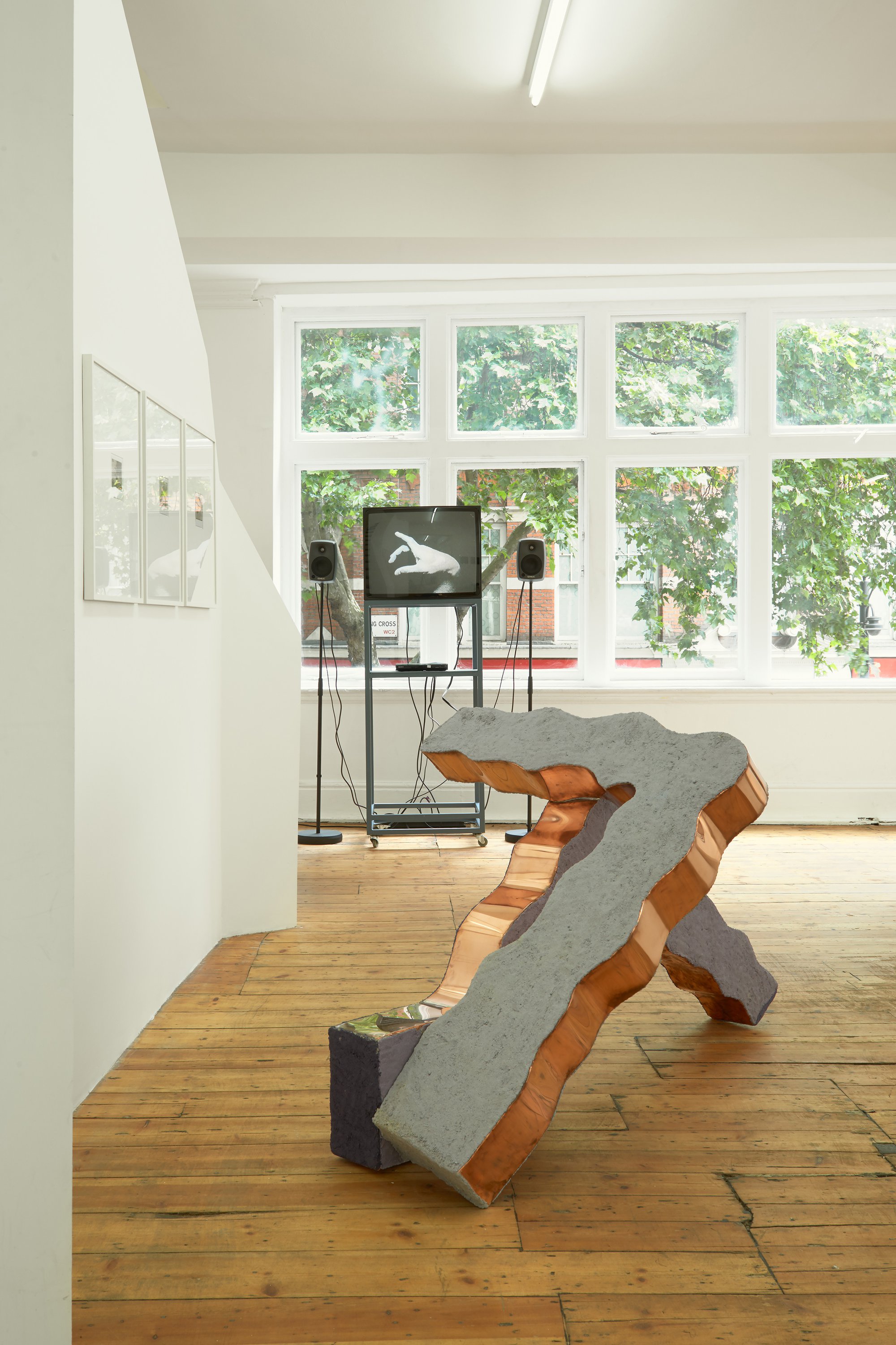 Installation view, The Chicken and The Egg, The Chicken, Rodeo, London, 2015