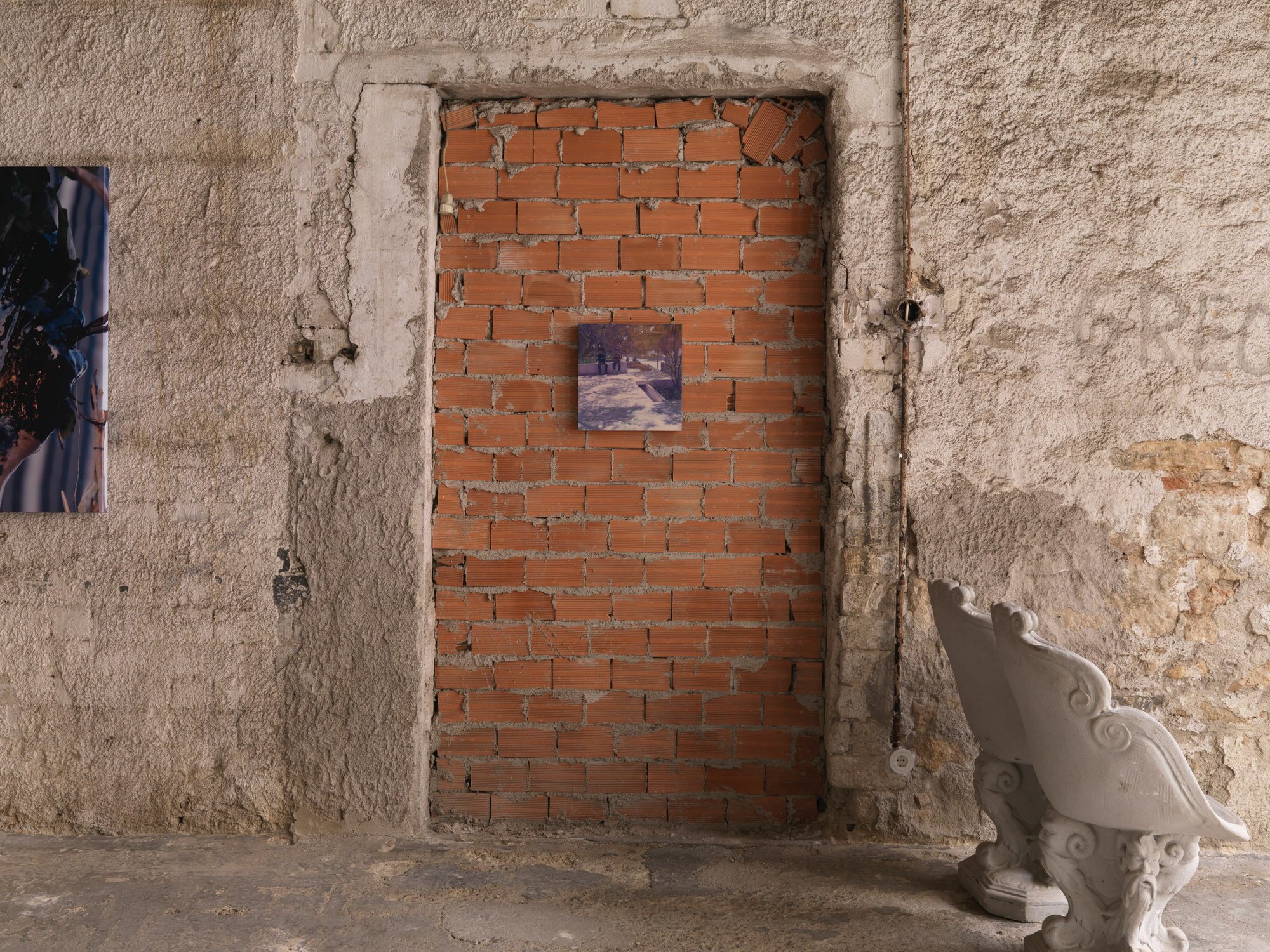 Eftihis Patsourakis, Still 03, oil on wood, 35 x 34 cm (13 3/4 x 13 3/8 in), 2019. Installation view, All Souls Day II, Rodeo, Piraeus, 2019