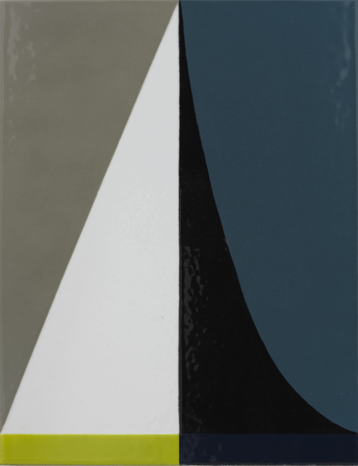 Ulrike Müller, Container, vitreous enamel on steel, 39.4 x 30.5 cm (15 1/2 x 12 in), 2019