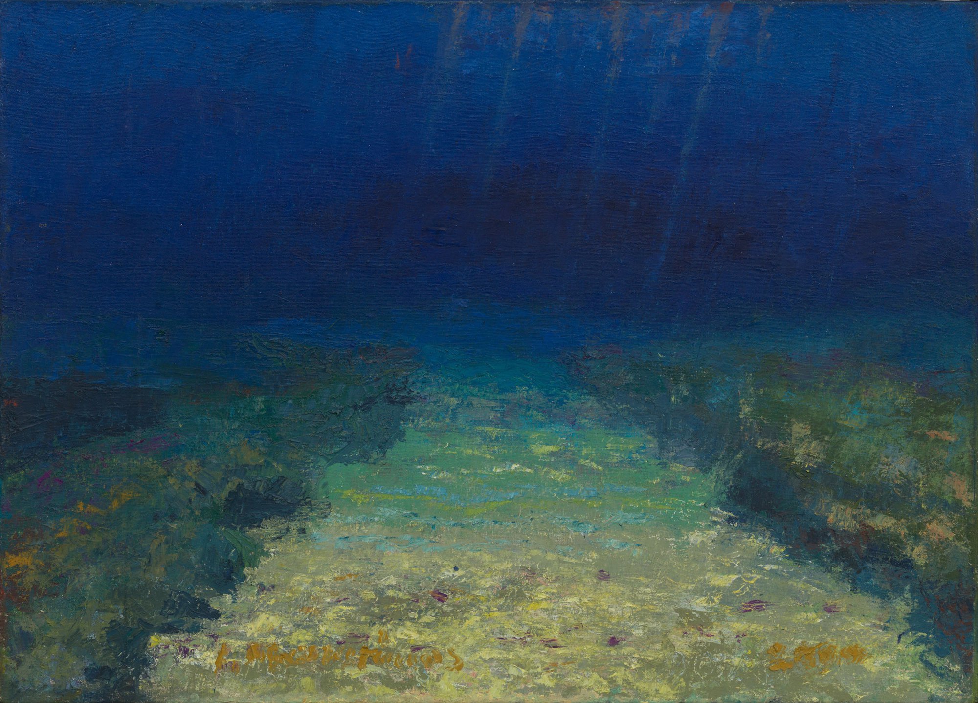 Yiannis Maniatakos, Untitled, oil on canvas, 47.5 x 65 cm (framed), 2000