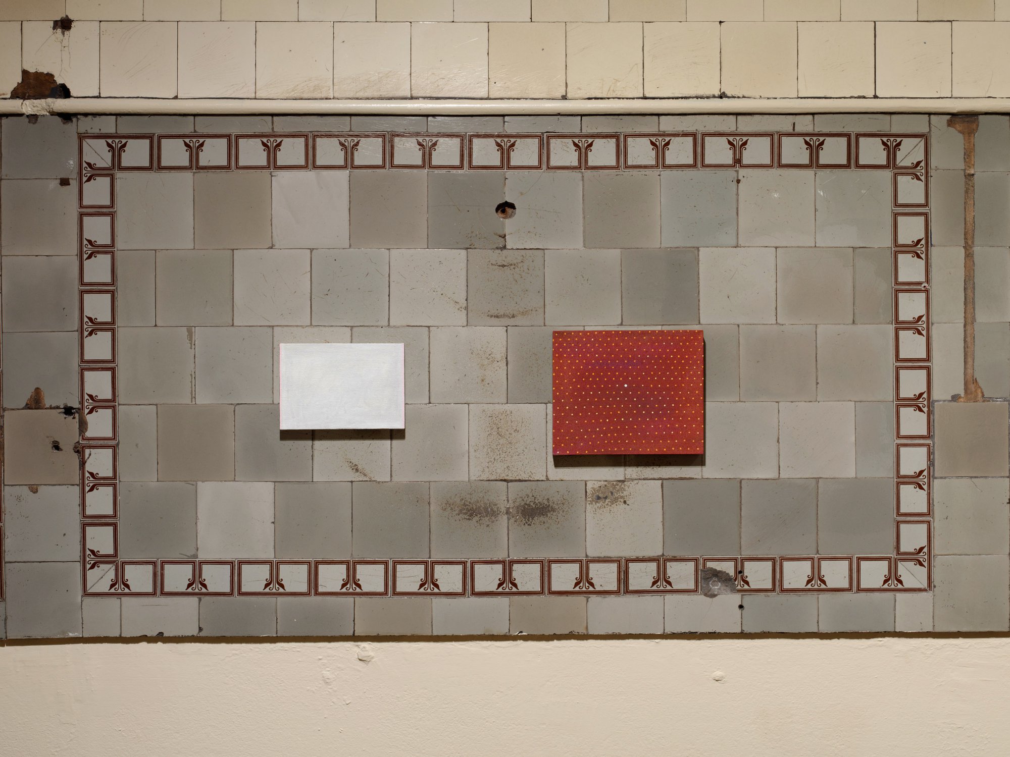 Installation view, Leidy Churchman, The Between is Ringing, Rodeo, London, 2021