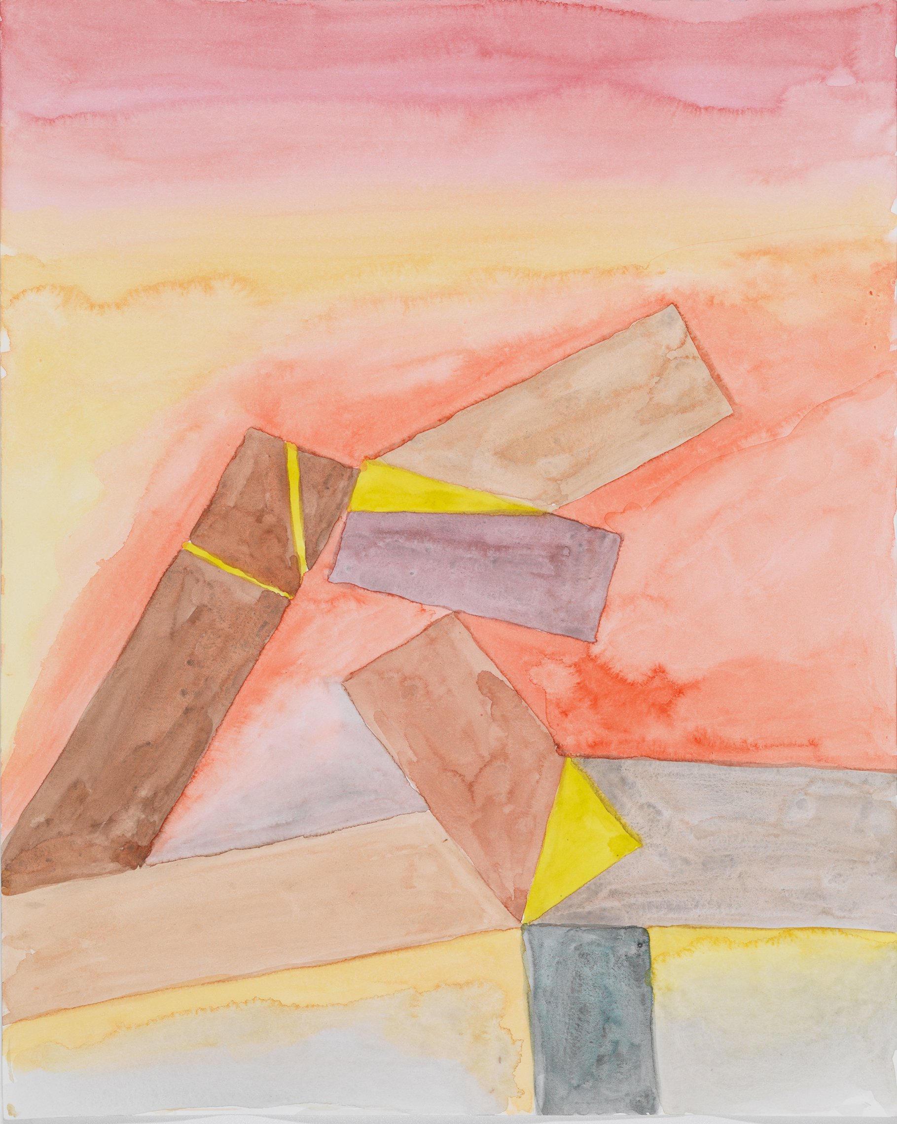 Thanasis Totsikas, Untitled, watercolour on paper, 30.5 x 38 cm framed (12 x 15 in framed), 2022